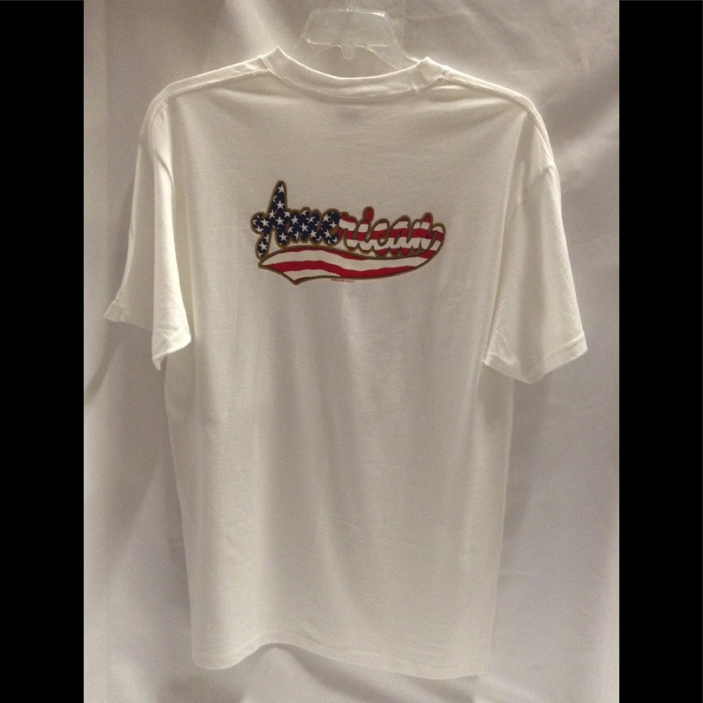 L to 3X American unisex adult t-shirt white NWOT
